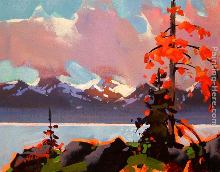The Tumble of Light, Howe Sound painting - Michael O'Toole The Tumble of Light, Howe Sound art painting